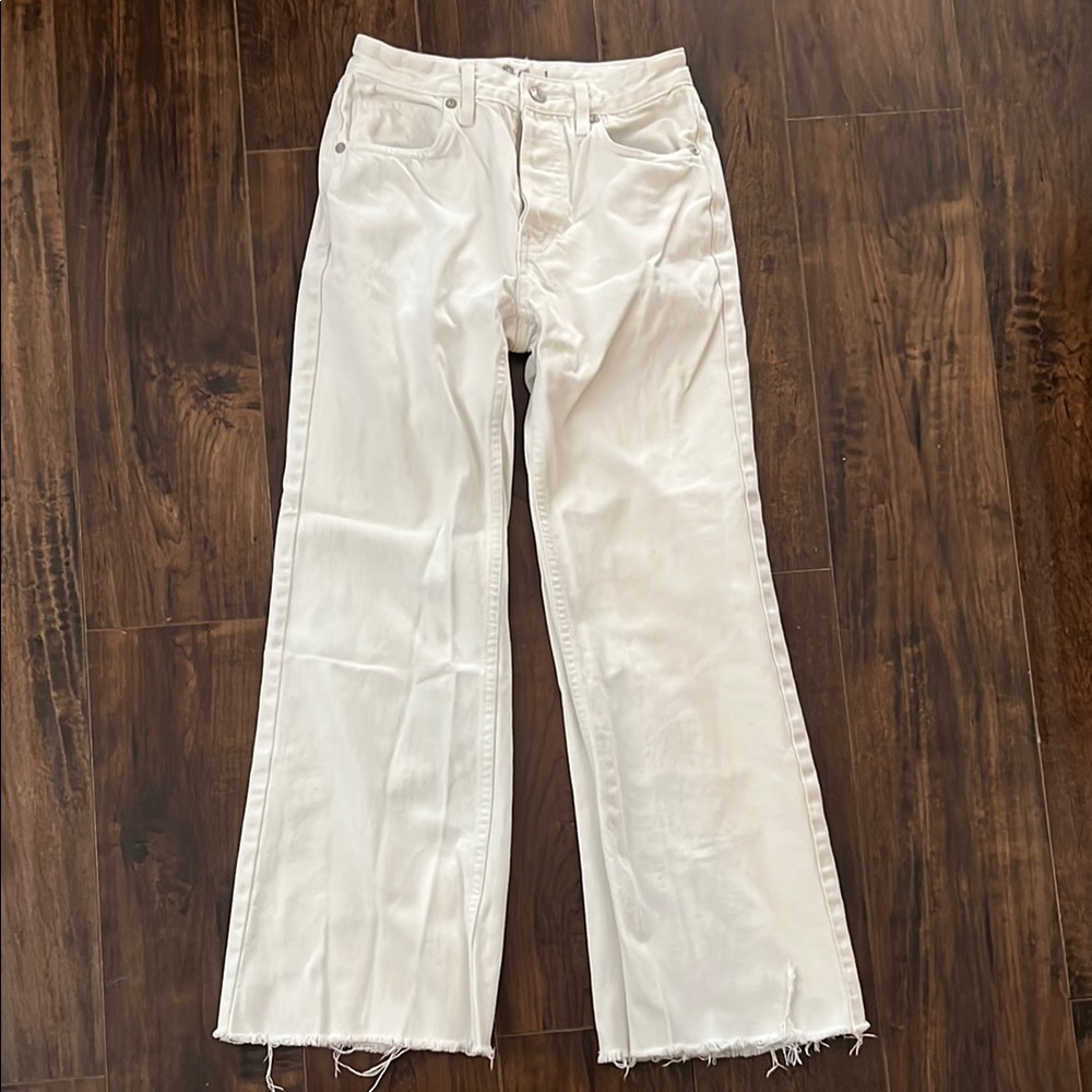Free People Women's White Jeans